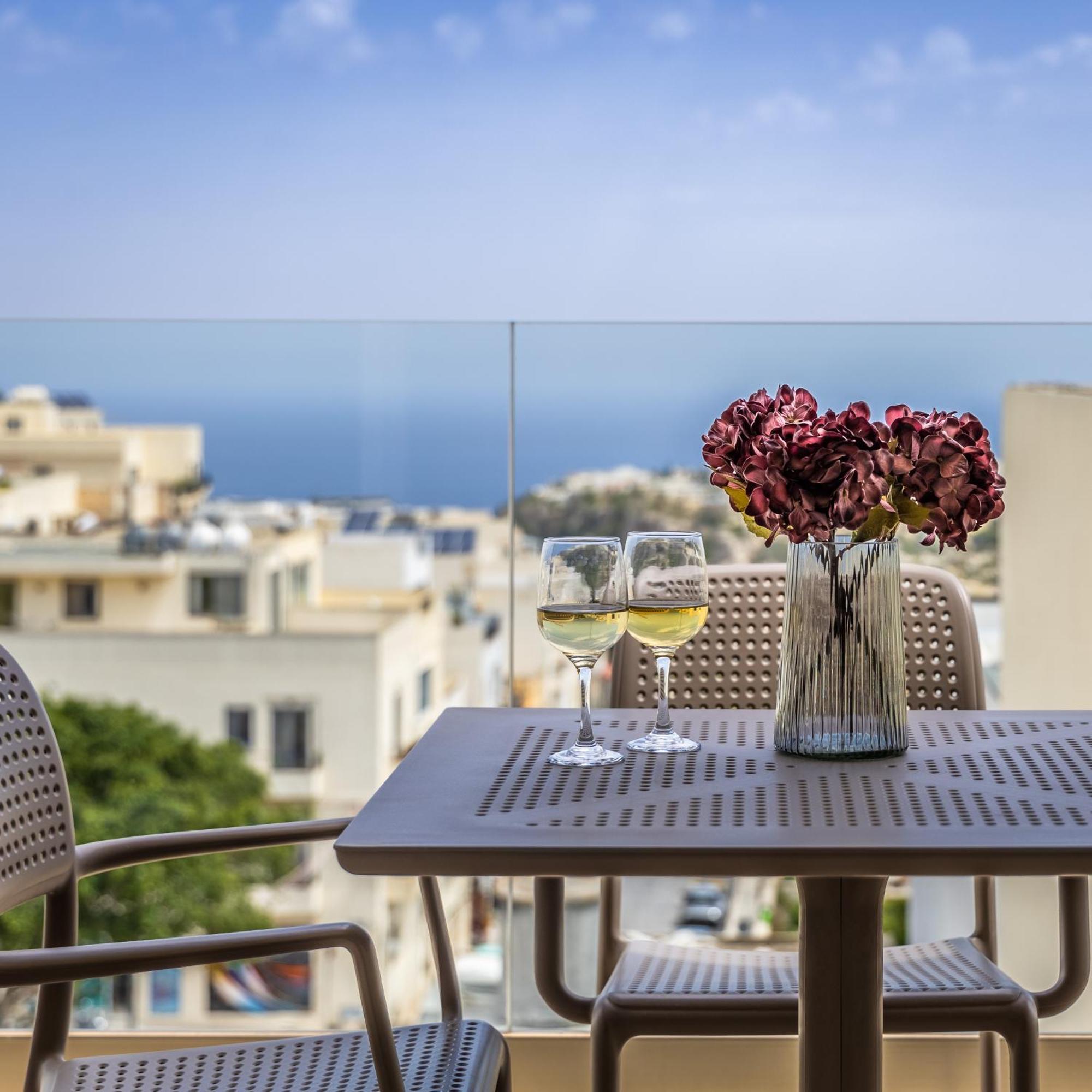 Fl5 Thelodge Amazing Views W Terrace By Homely Mellieha Exterior foto